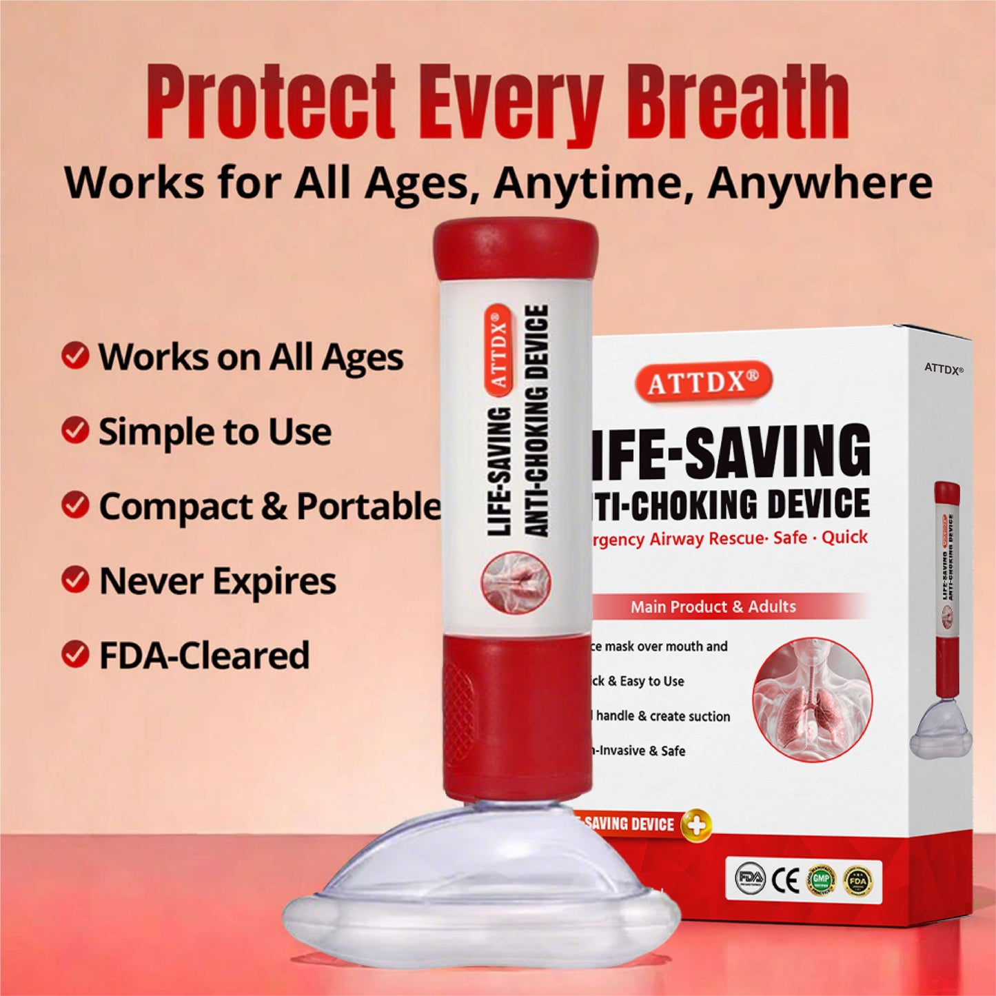 ATTDX® Prime Life-Saving Anti-Choking Device