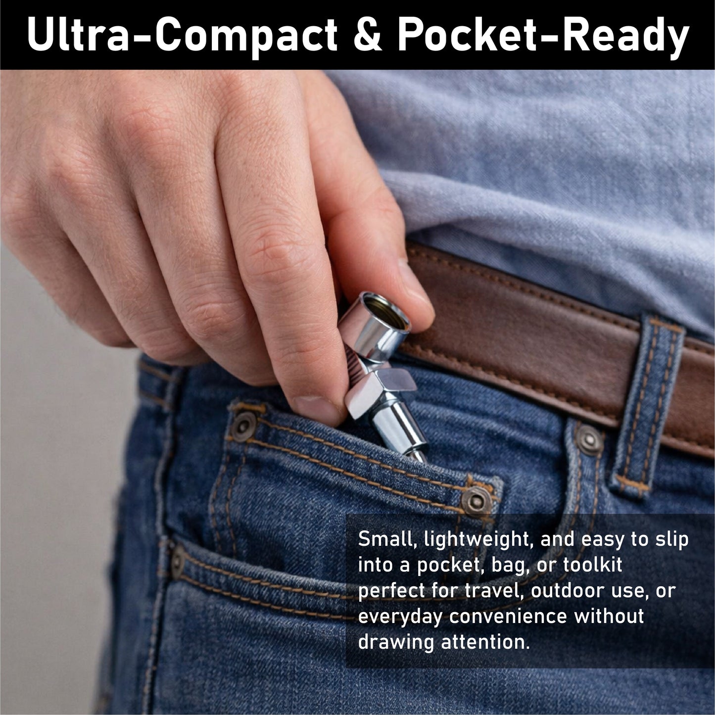 ComfortCornerUs™ BoltNut Screw Alloy Pocket Tool
