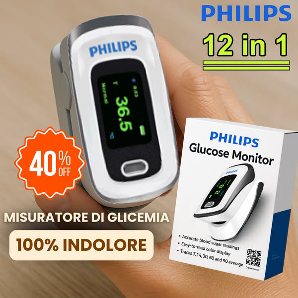 【12 in 1】The latest non-invasive smart blood glucose meter from Philips