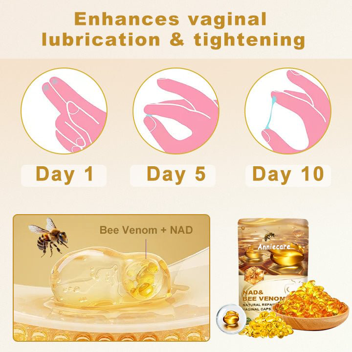 Anniecare® Bee Venom Natural Recovery Capsules - Supports female hormone balance, pH balance, menopause and skin health