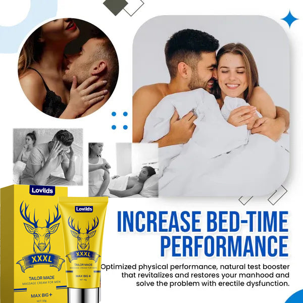 Final 3 Hours: 60% OFF🔥 Lovilds™ DeerHorn Male Vitality Massage Cream🦌