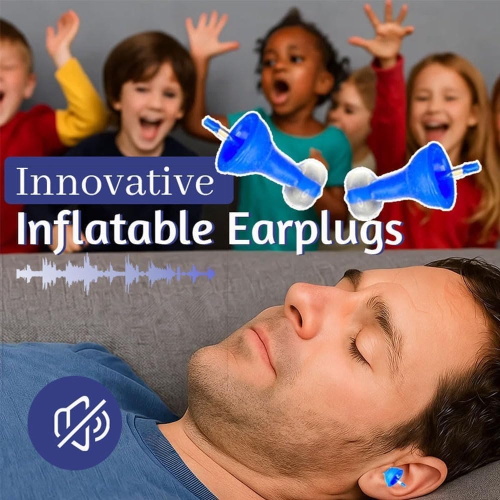 `Official Store| Nurbini® Pax-Seal™ Earplugs for Work Noisy Place, Waterproof Inflatable Earplugs