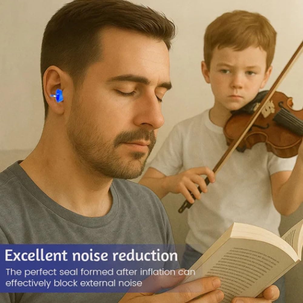 `Official Store| Nurbini® Pax-Seal™ Earplugs for Work Noisy Place, Waterproof Inflatable Earplugs
