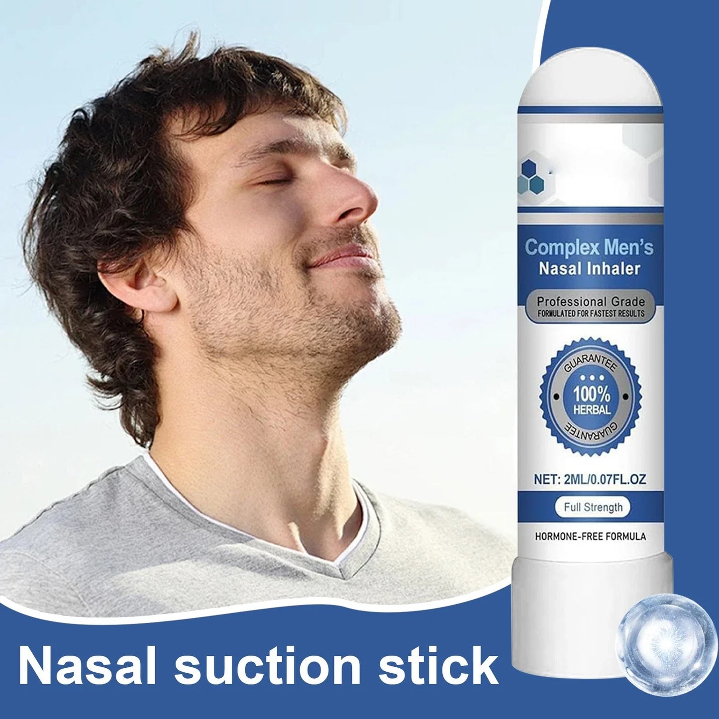 Complex Men's Nasal Inhaler Stick, Restores Energy And Vitality Everyday Comfort