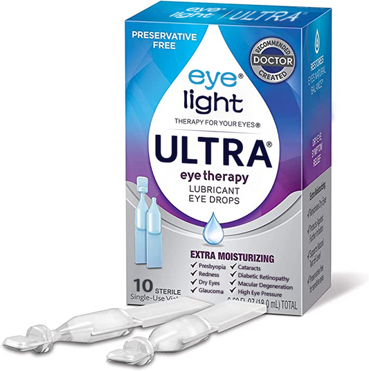 🔥EYELIGHT™ Ultra Eye Therapy Lubricant Eye Drops, Perservative Free, Prevent and Relieve Eye Diseases
