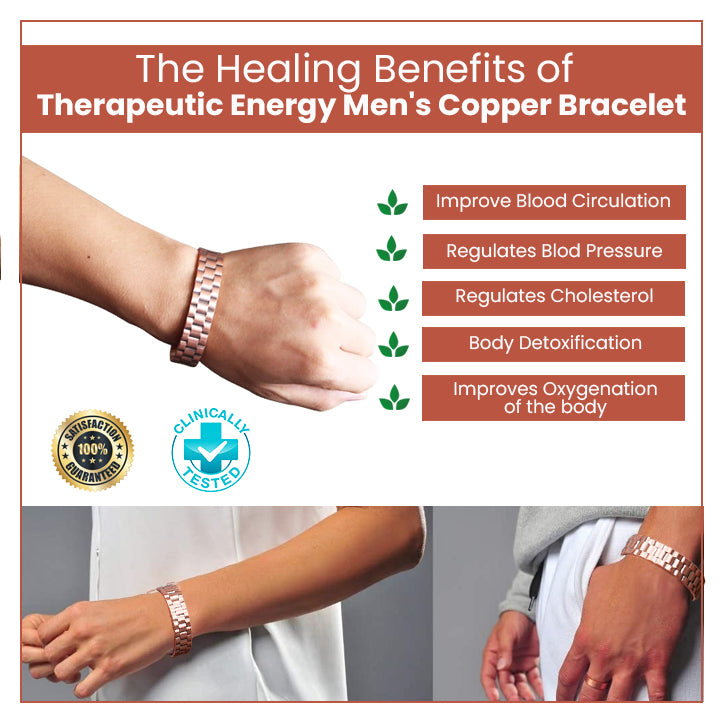 Therapeutic Energy Men's Copper Bracelet