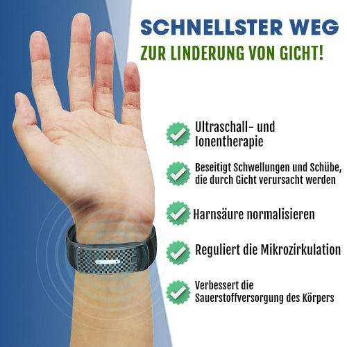 MXhealth™ Ultrasonic Ionic Gout Bangle