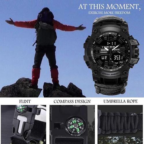 UltraSix Outdoor Survival Watch 1668 